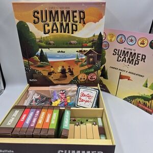 Summer Camp Board game By Buffalo Games Nice Clean Complete!